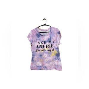 💜 NWOT Funny Graphic Tee “Take My Advice, I’m Not Using It” – XXL (19 😂